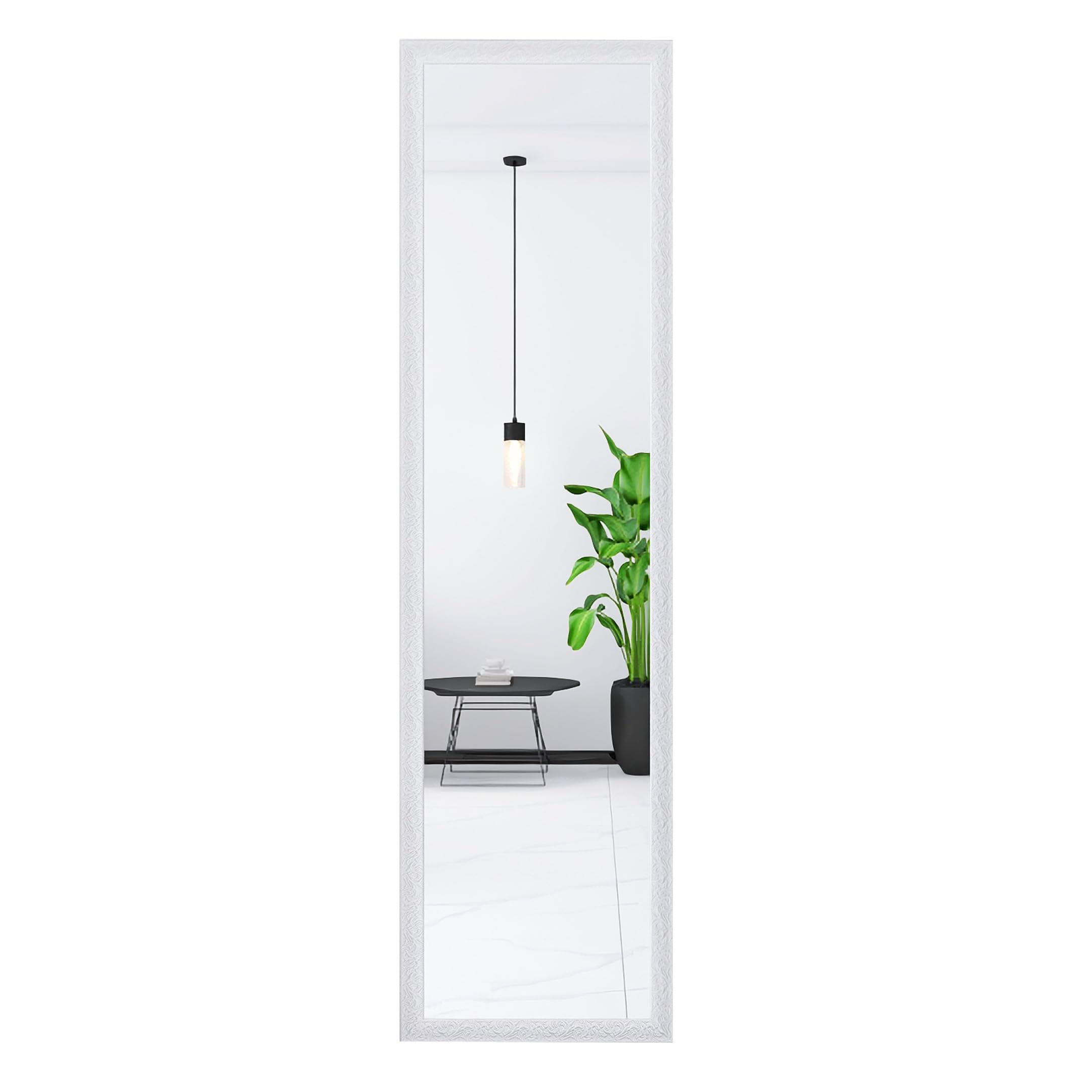 Beauty4U packaged mirror with included screws and instructions for easy installation
