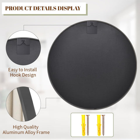 BEAUTYPEAK rear hanging hardware pre-installed for secure mounting benefit