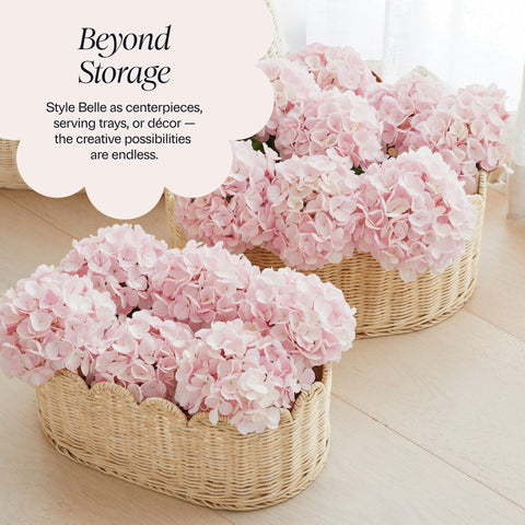 BEBE BASK nesting baskets together showing compact storage and gifting appeal