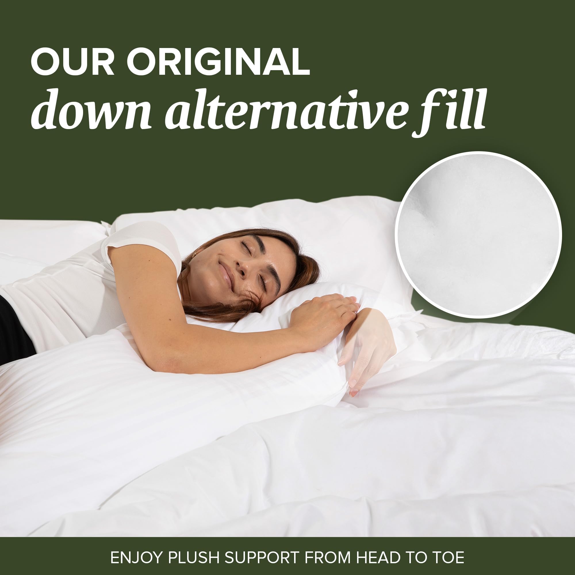 Beckham Hotel Collection demonstrating side sleeper alignment and hip support benefit