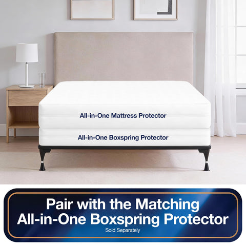 Bed Bug Blocker in styled bedroom illustrating clean look and everyday protection