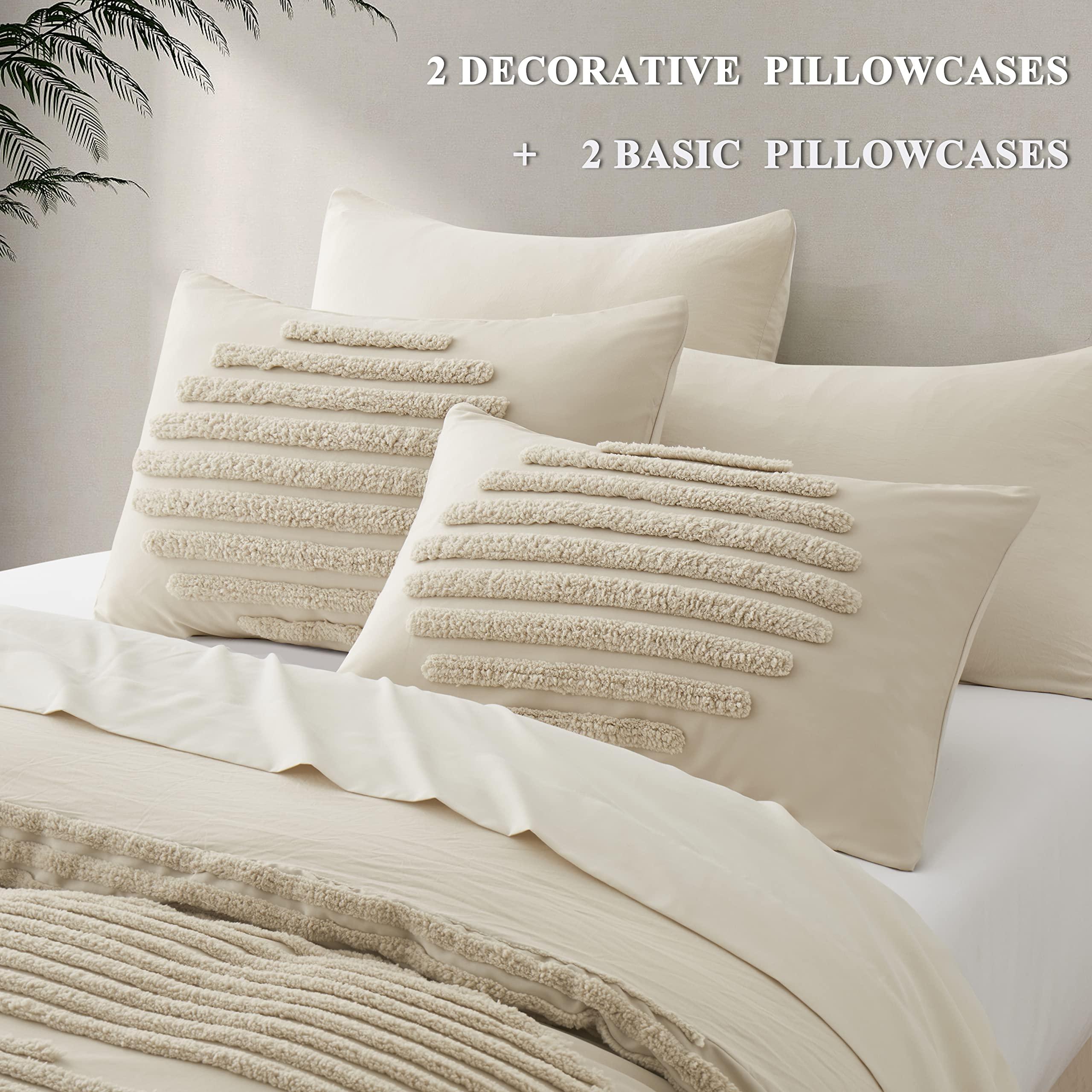 BEDAZZLED duvet cover styled on bed demonstrating cozy, layered appeal