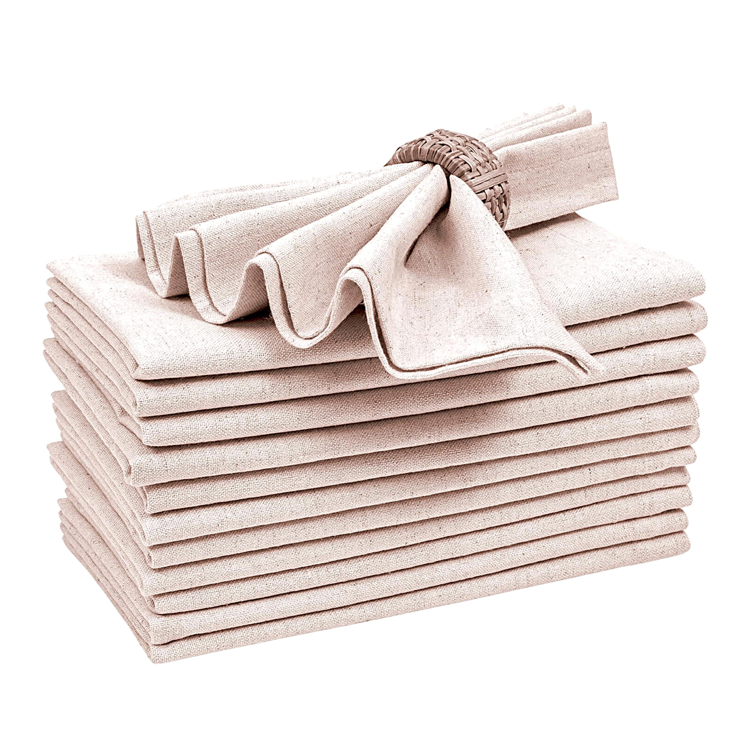 Bedding Craft front packaging showing set of 12 napkins and organized presentation benefit