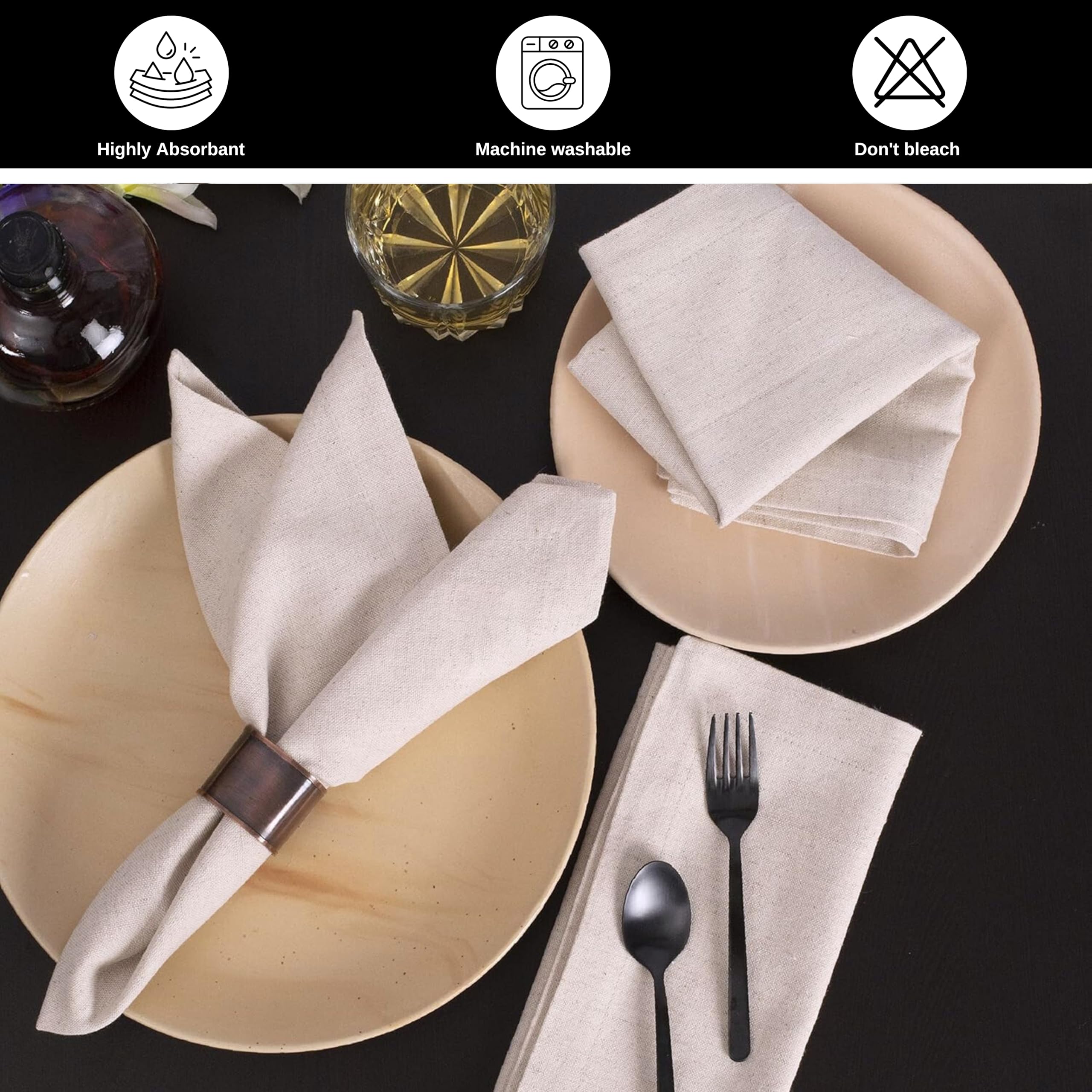 Bedding Craft lifestyle dining table with napkins showing versatile decor benefit