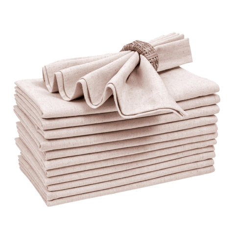 Bedding Craft napkin next to ruler showing 18x18 scale for sizing clarity
