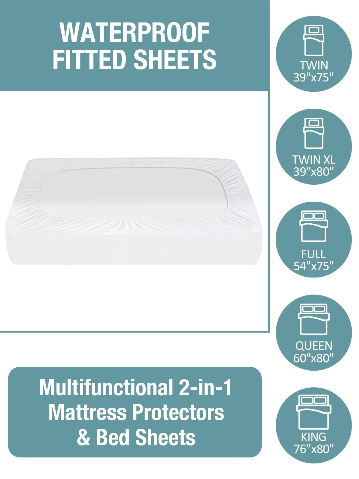 Bedecor styled bedroom with protector under sheets for fresh bedding
