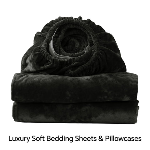 BEDELITE styled bedroom setting conveying cozy sophistication