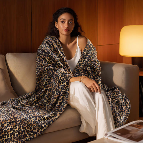BEDELITE folded blanket on shelf illustrating compact storage and tidy look