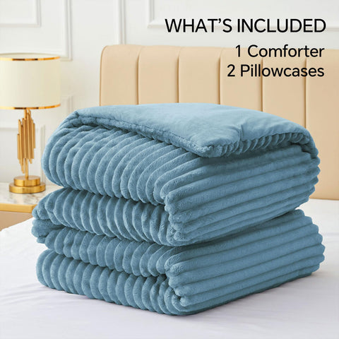 BEDELITE pillowcases beside ruler showing king size and generous coverage
