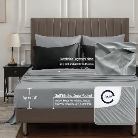 BEDELITE reversible comforter close-up showing alternate side and quick styling change benefit