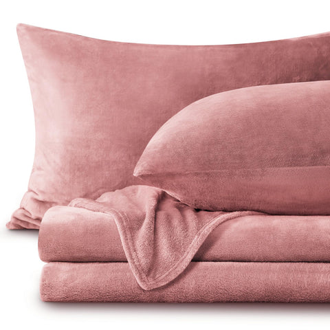BEDELITE dusty pink set front packaging showing full contents and cozy appeal