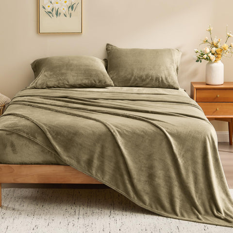 BEDELITE close-up of double-brushed flannel texture highlighting softness