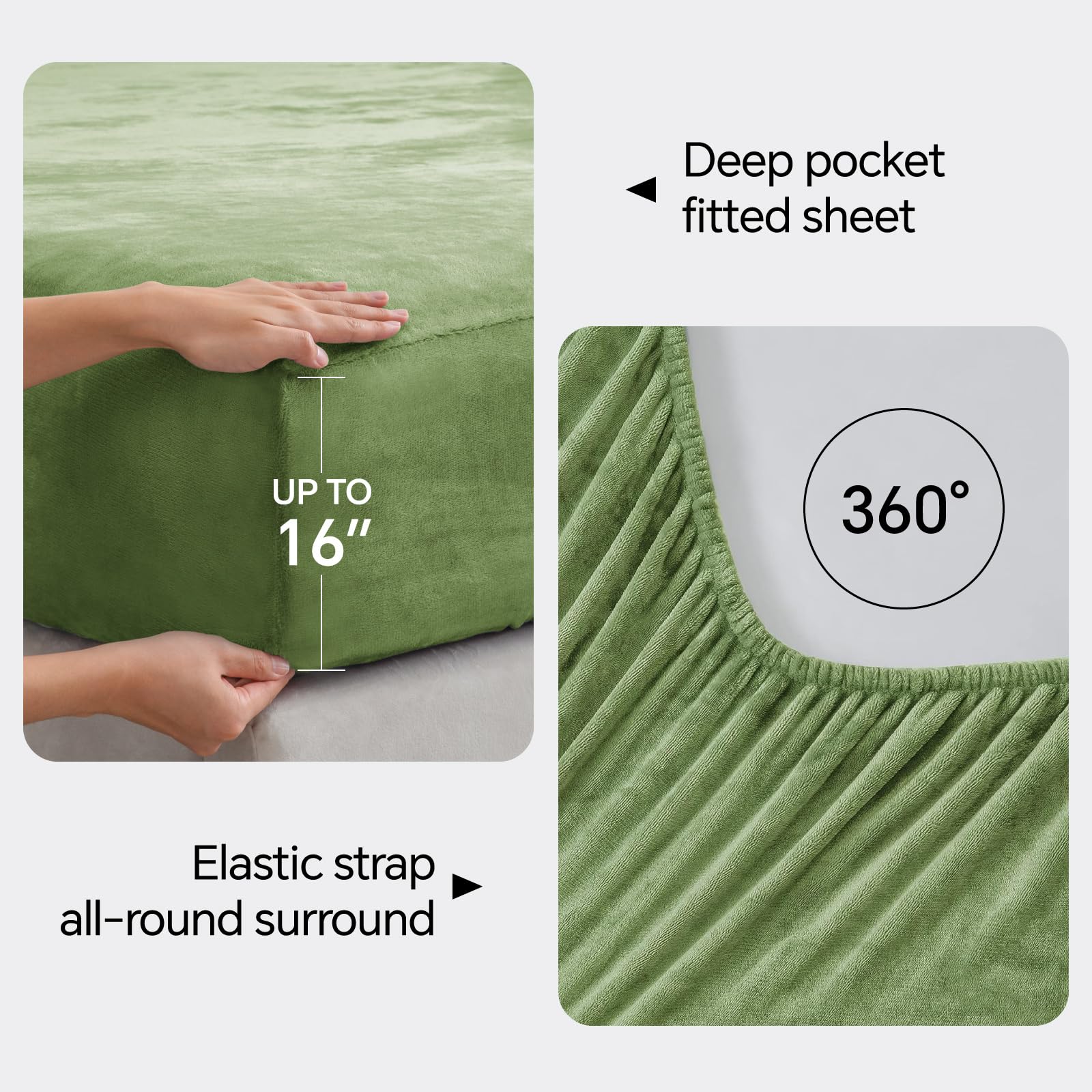 BEDELITE close-up of double-brushed flannel texture highlighting softness