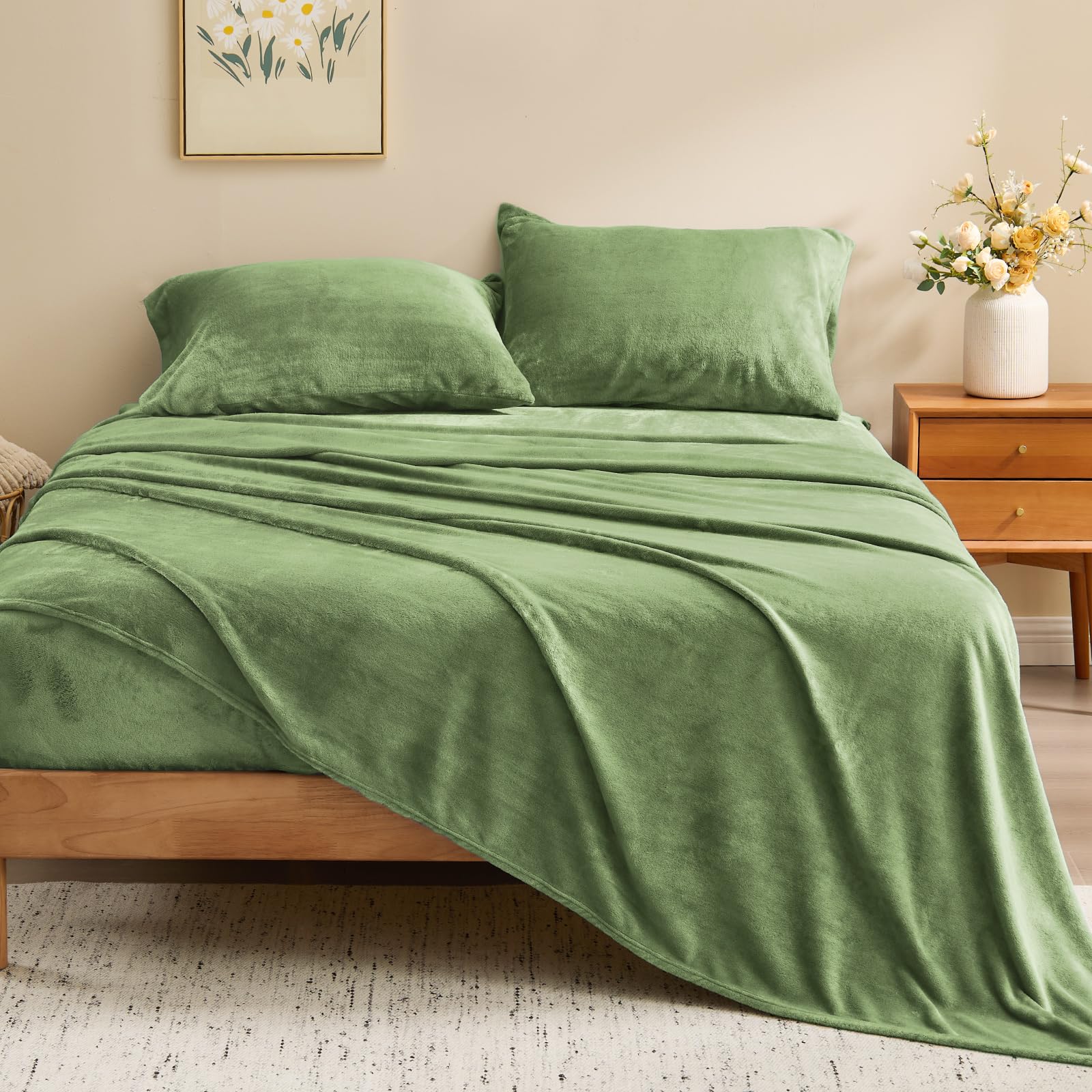 BEDELITE fitted sheet pocket close-up showing deep-pocket fit and secure hold