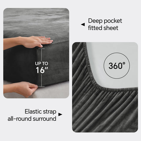 BEDELITE fitted sheet on mattress demonstrating secure snug fit