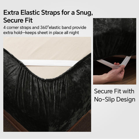 BEDELITE fitted sheet on mattress demonstrating snug fit