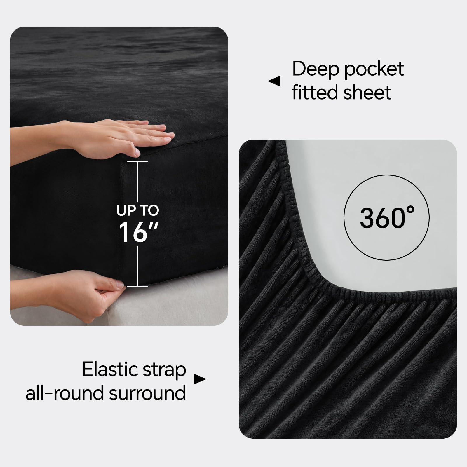 BEDELITE flat sheet full spread showing generous drape and coverage
