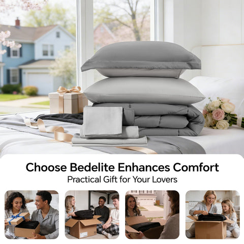 BEDELITE flatlay of all five pieces emphasizing coordinated value and convenience
