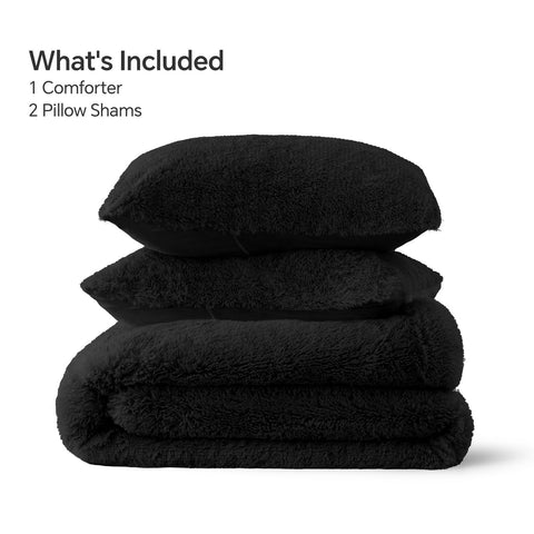 BEDELITE packaging and set contents showing included comforter and pillowcases