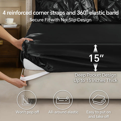 BEDELITE pillowcases and shams styled on bed showing coordinated polished look