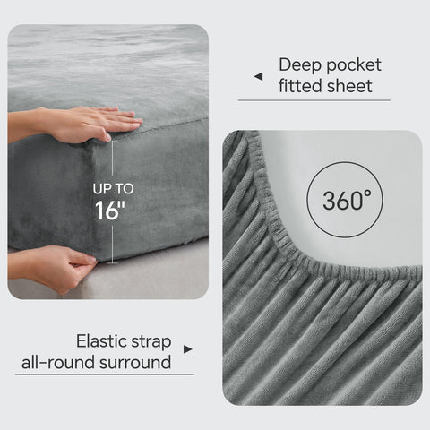 BEDELITE pillowcase close-up showing soft flannel texture for comfortable sleep