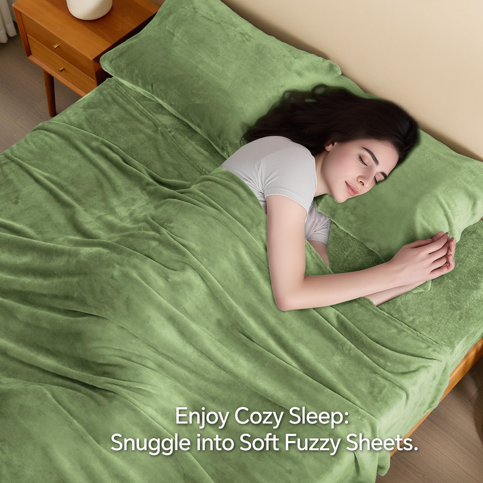 BEDELITE two pillowcases stacked to show matching color and plush comfort
