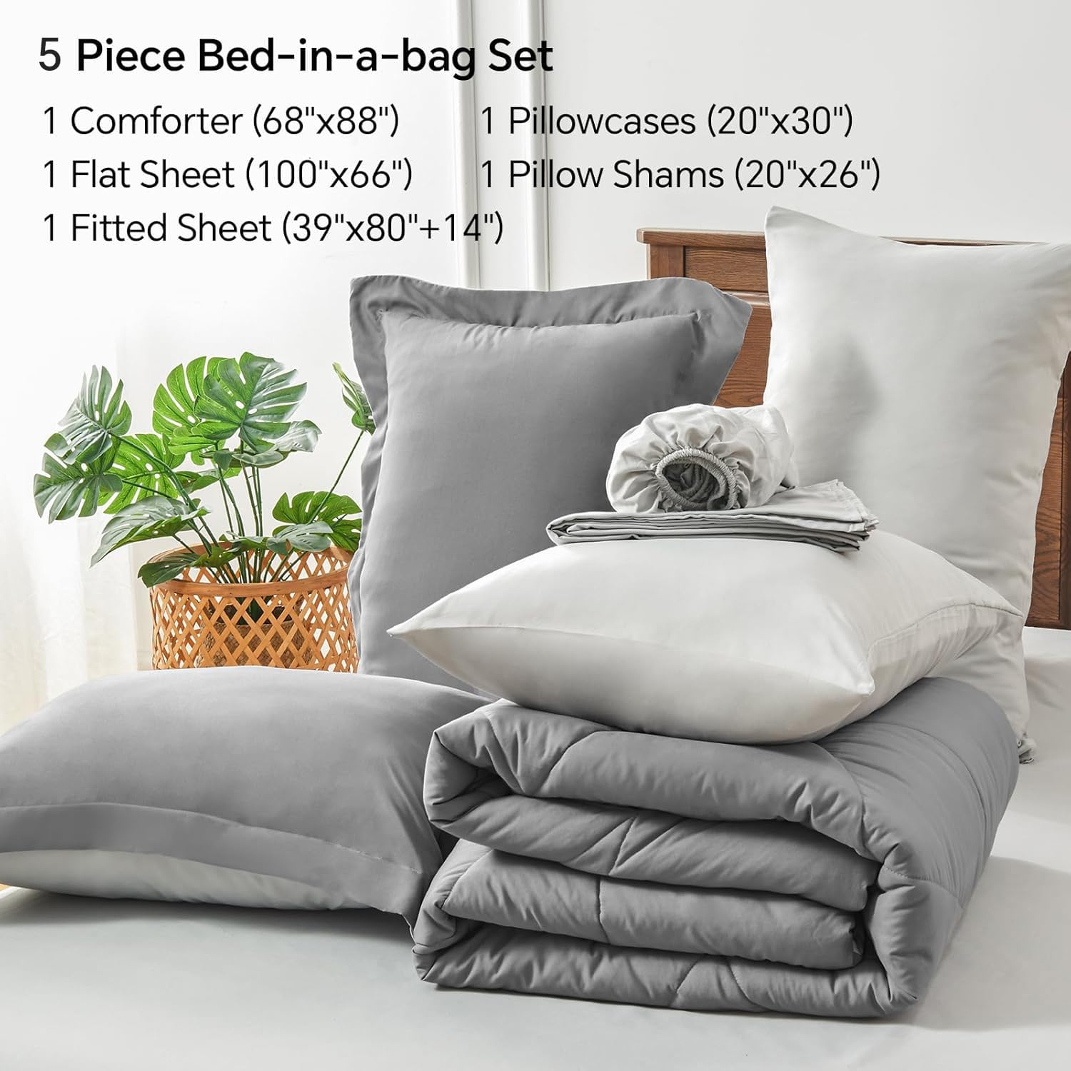 BEDELITE pillowcase and pillow sham arranged to show matching finish and comfort