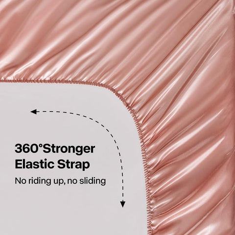 BEDELITE two satin pillowcases on bed showing gentle surface for hair care