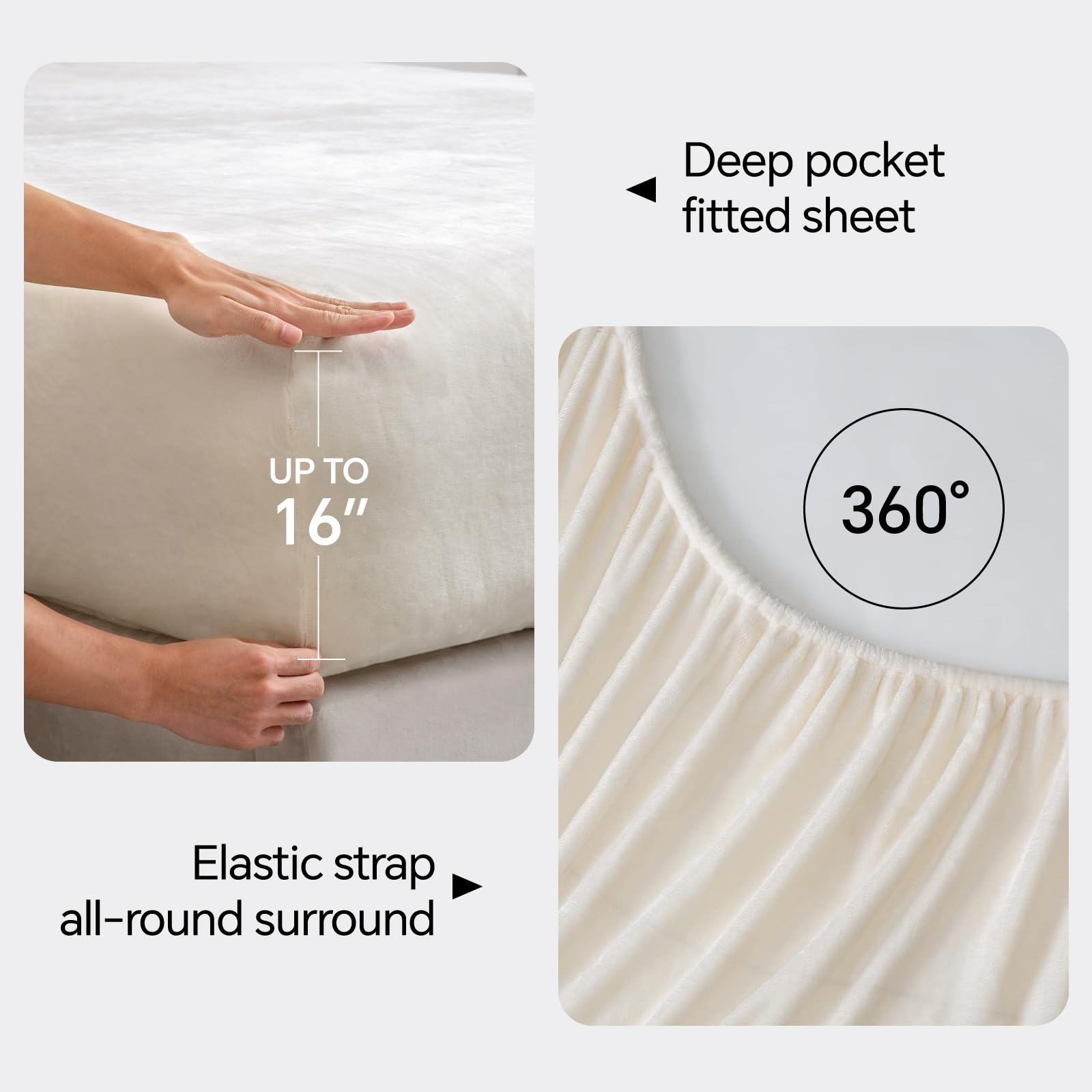 BEDELITE pillowcase seam and stitching close-up demonstrating durable construction
