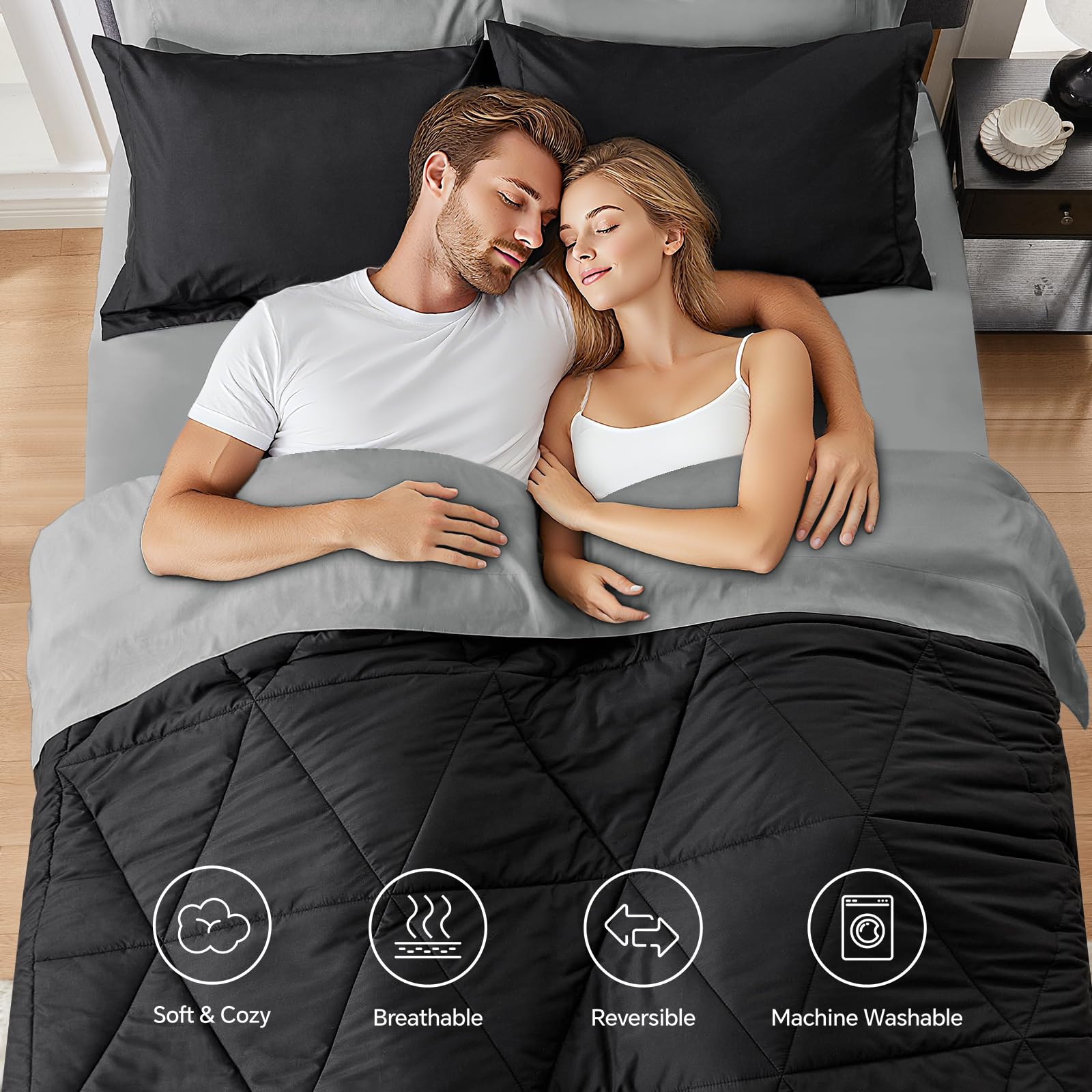 BEDELITE fitted sheet deep-pocket demonstration securing mattress up to 14 inches for snug fit