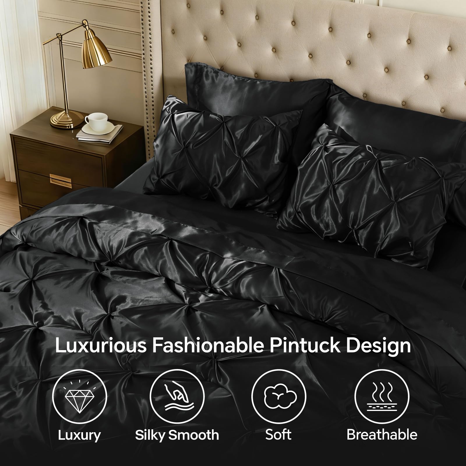 BEDELITE fitted sheet pocket and elastic straps demonstrating secure mattress fit