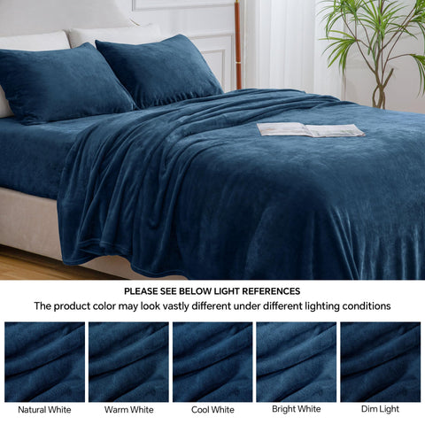 BEDELITE sheet set on mattress beside tape measure showing fit for up to 16-inch depth