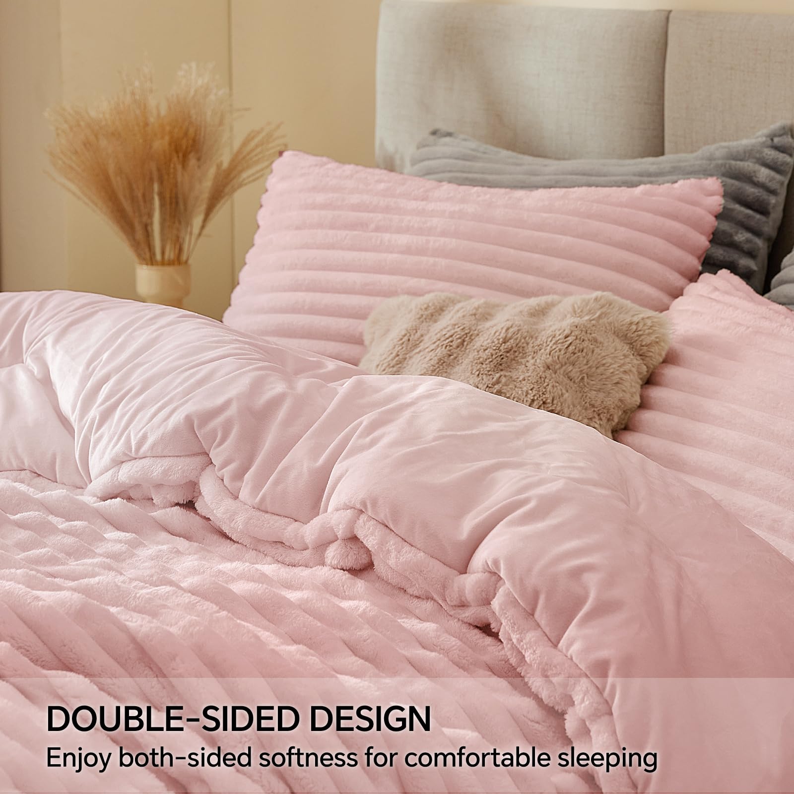 BEDELITE 3D striped texture detail demonstrating plush depth and visual interest