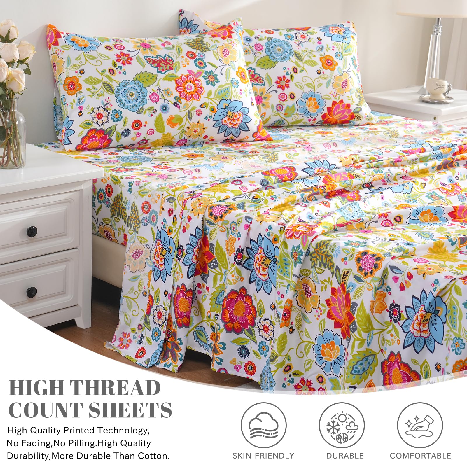 Bedlifes fitted sheet deep pocket displayed on mattress showing secure snug fit