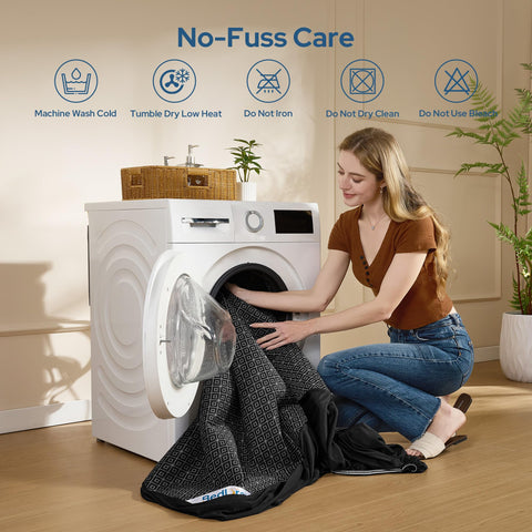 BEDLORE protector folded for washing and easy storage