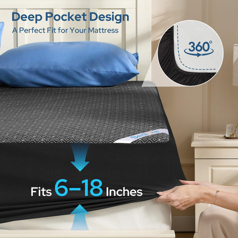 BEDLORE protector in use with a sleeper showing noiseless comfort