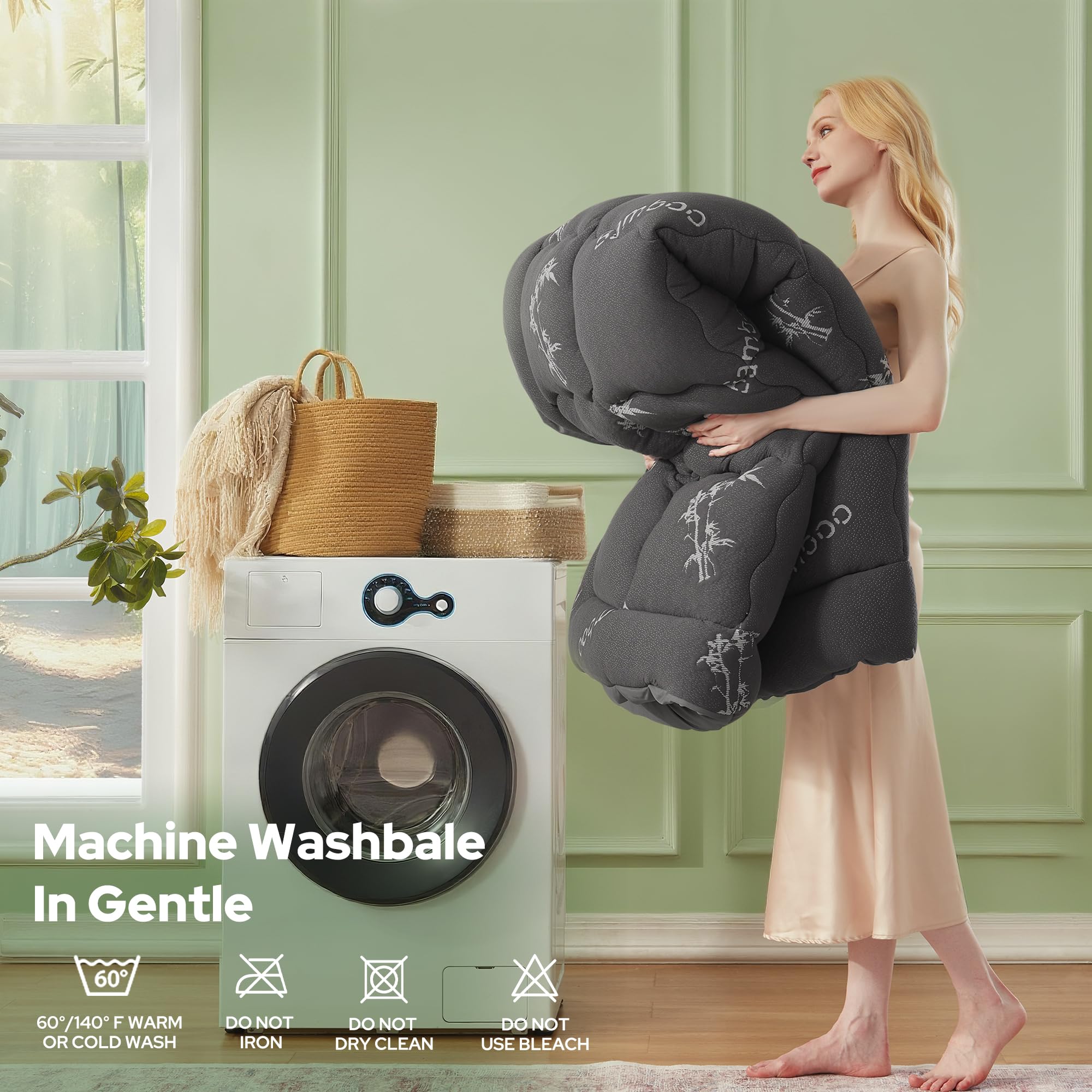 BEDLORE rolled topper in packaging illustrating compact storage and delivery
