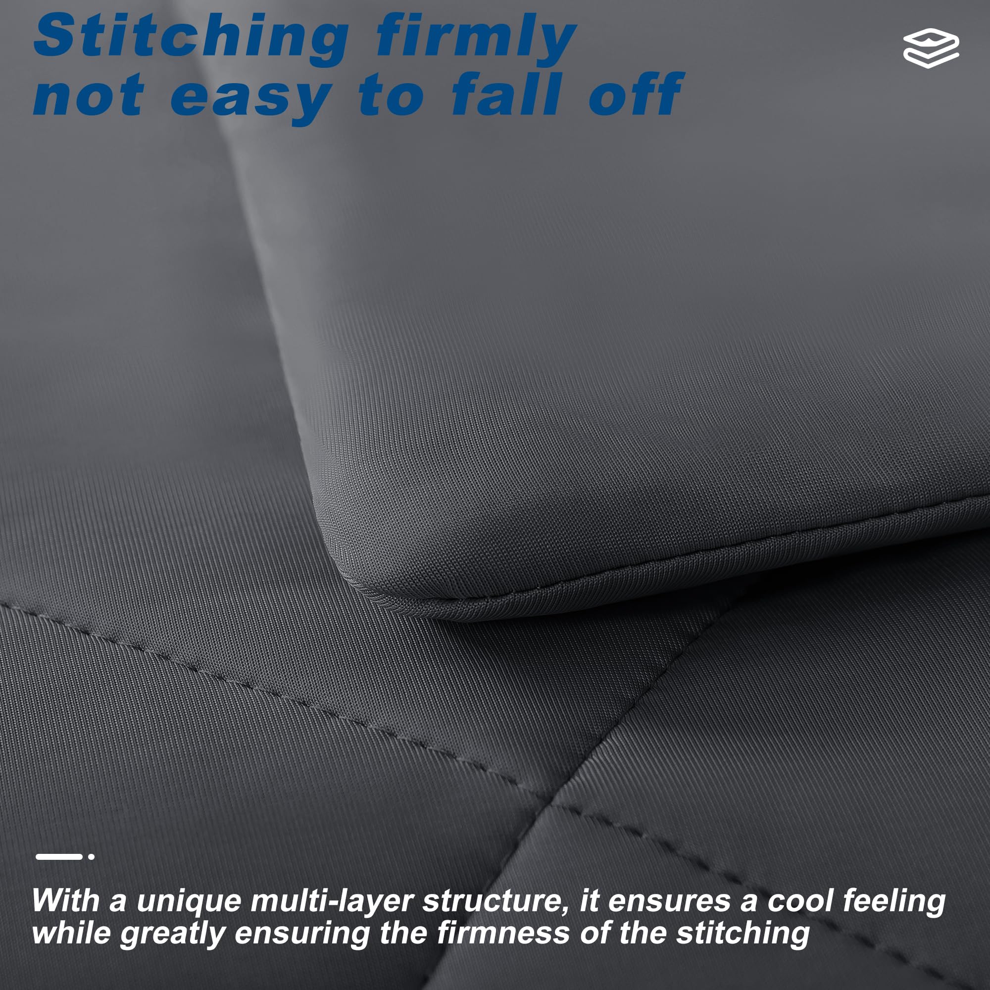 bedsmile comforter on made bed demonstrating cool, comfortable sleep setting