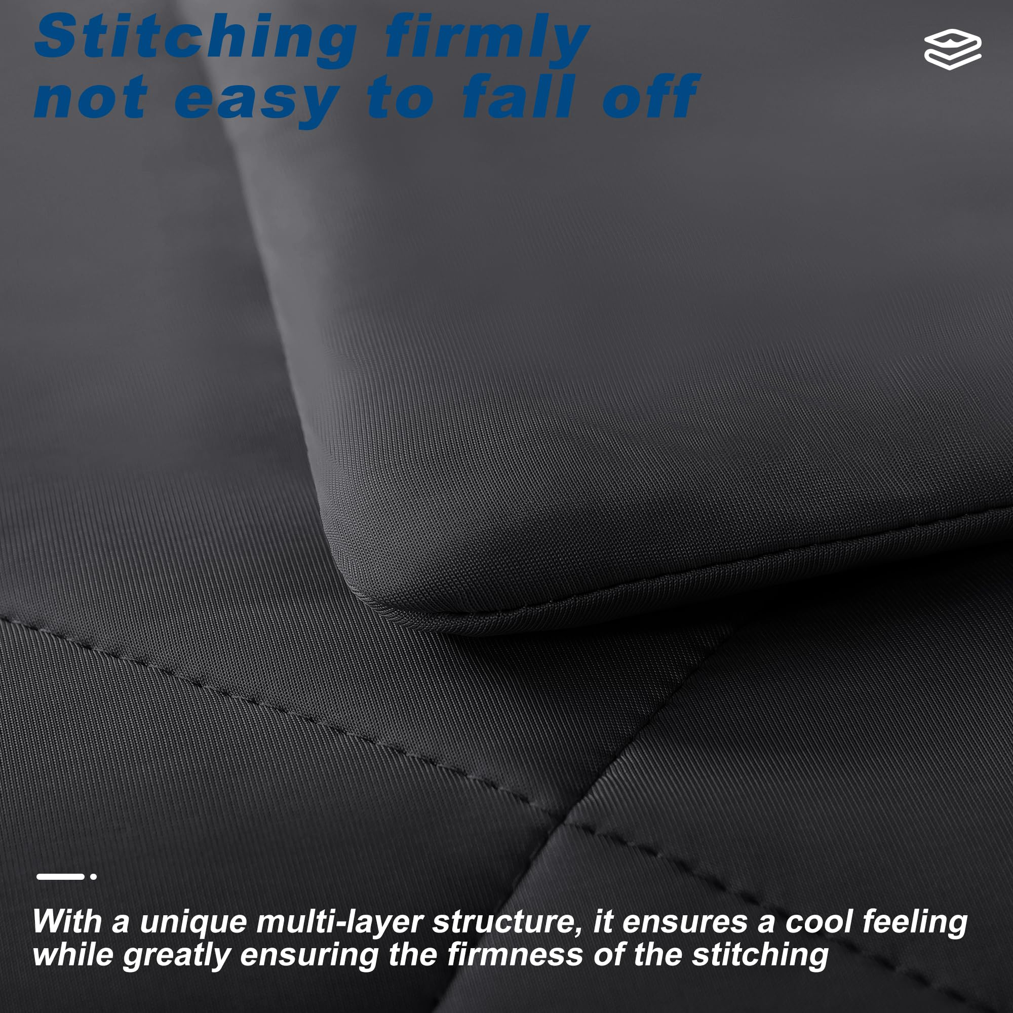 bedsmile comforter on bed at night demonstrating cooler sleep and relaxed posture