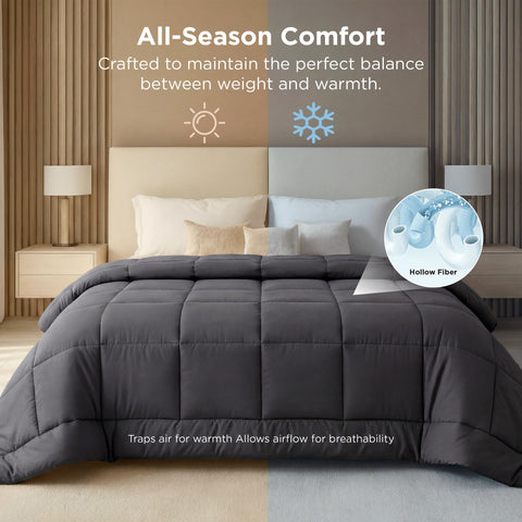 Bedsure eight attachment tabs close-up enable secure duvet cover fit