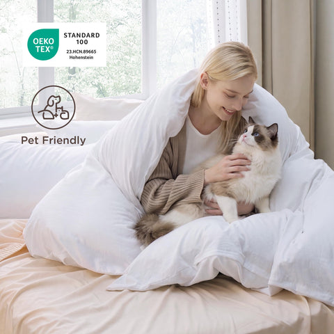 Bedsure on bed in minimalist bedroom illustrating easy decor coordination