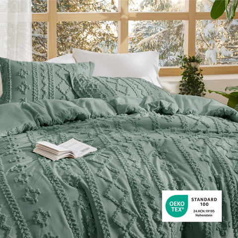Bedsure lifestyle image of styled bedroom showing instant room refresh benefit