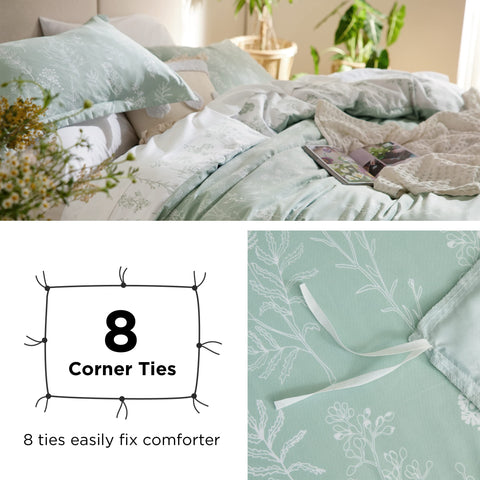 Bedsure styled bedroom with duvet set showing cohesive decor uplift