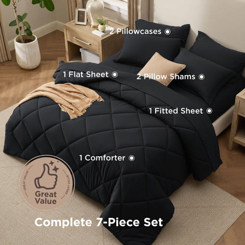 Bedsure matching pillow shams displayed for cohesive bed styling and comfort