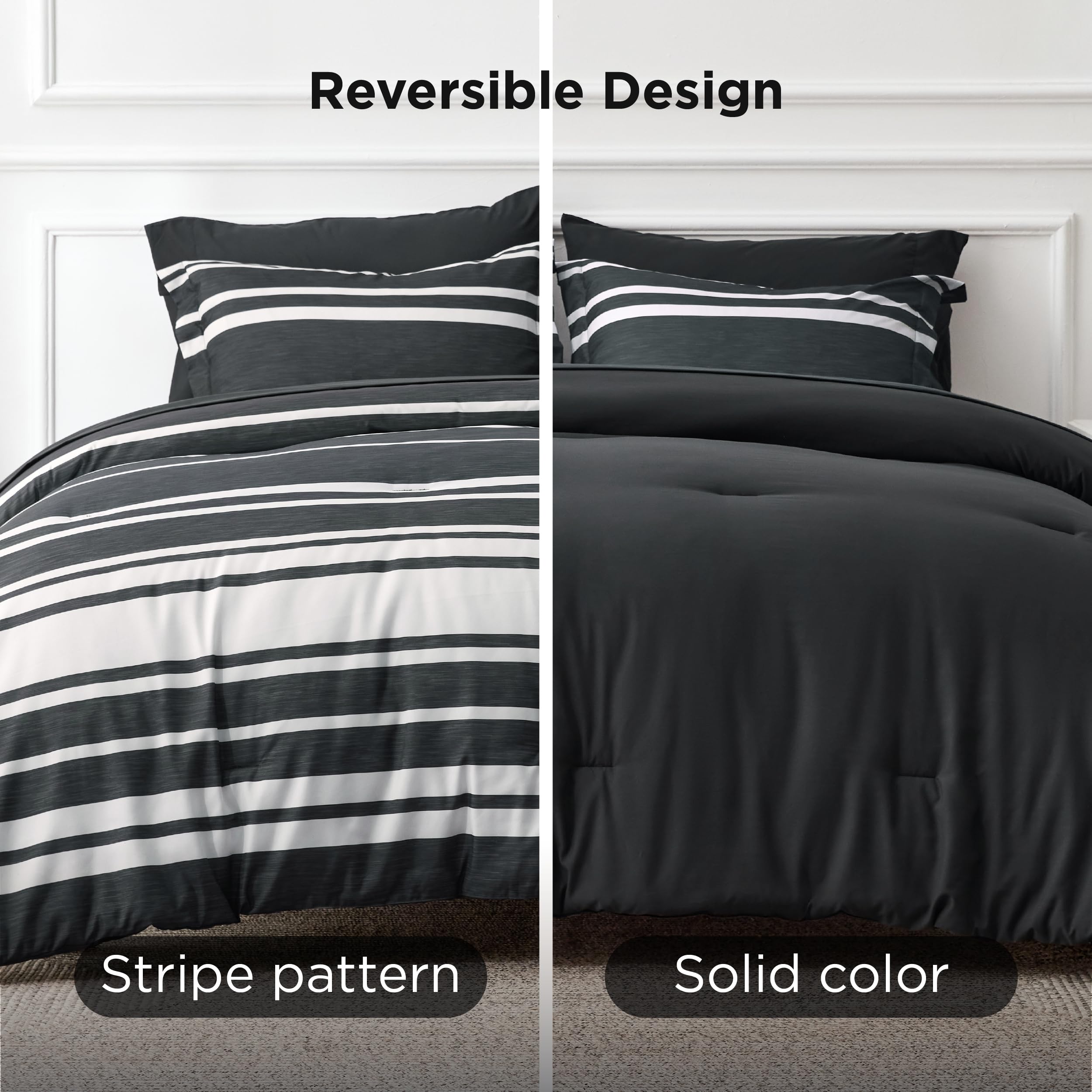 Bedsure close-up of brushed microfiber texture highlighting softness and durability