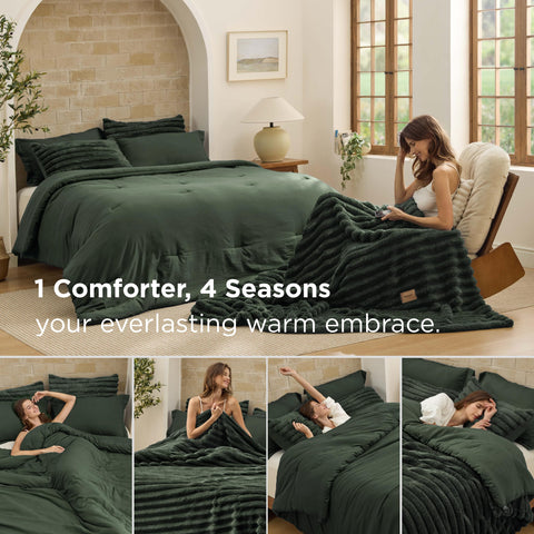 Bedsure fleece blanket texture close-up offering soft warmth