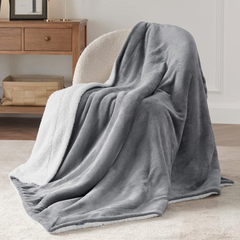 Bedsure blanket draped over sofa adding cozy decor and easy layering
