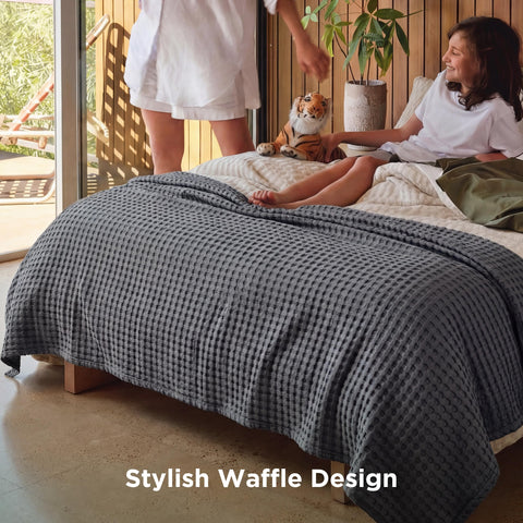 Bedsure blanket folded in gift-ready packaging suggesting great present and convenience