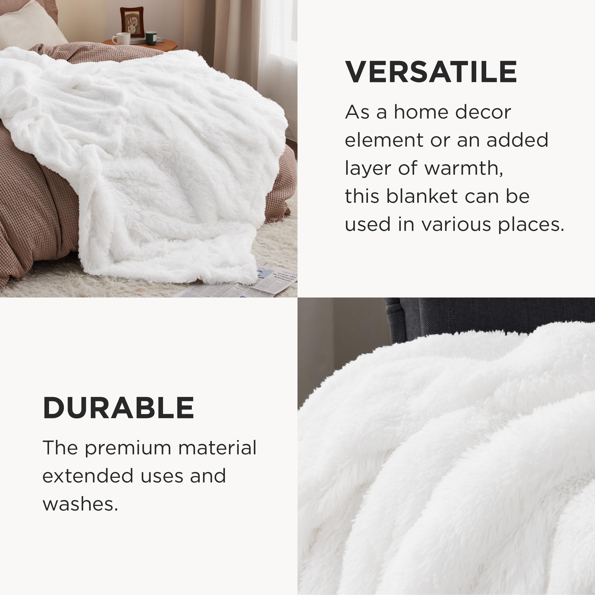 Bedsure folded blanket in packaging ready to gift and store