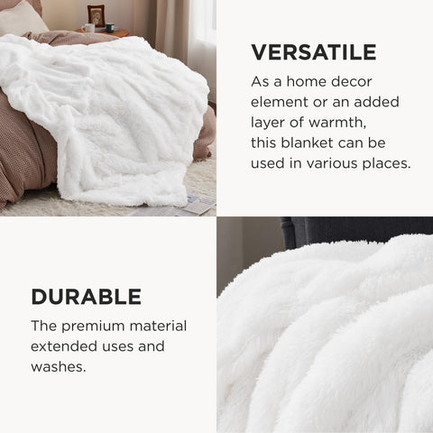 Bedsure folded blanket in packaging ready to gift and store
